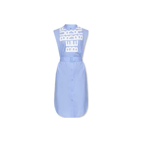 Burberry SS22 Sleeveless Dress Women's Light Porcelain Blue