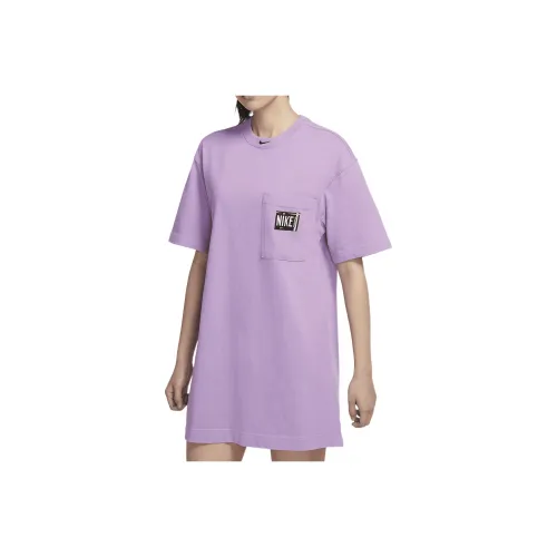 Nike Short Sleeved Dresses Women's Purple