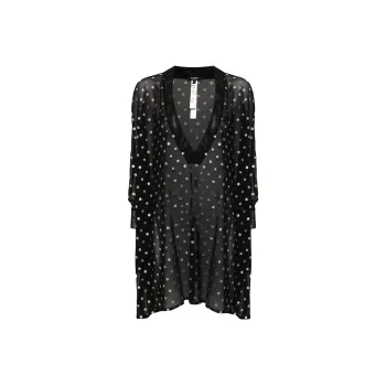 BALMAIN Polka Dot Mini Beach Dress