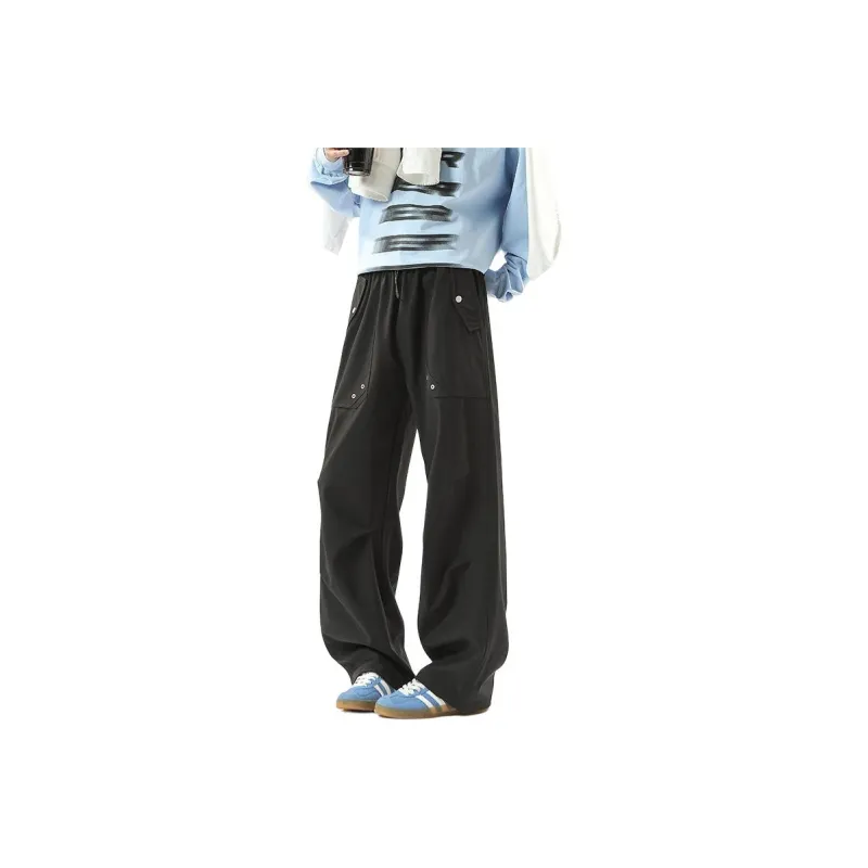 Warrior Huichao Riding The Wind Collection Casual Pants Unisex Black-0