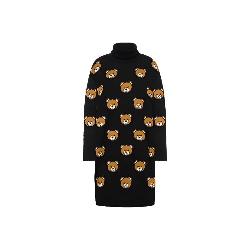 MOSCHINO Long-Sleeved Dresses Women's Black-0