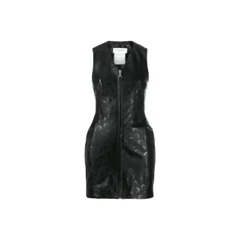 Marine Serre Sleeveless Dresses Women's Black