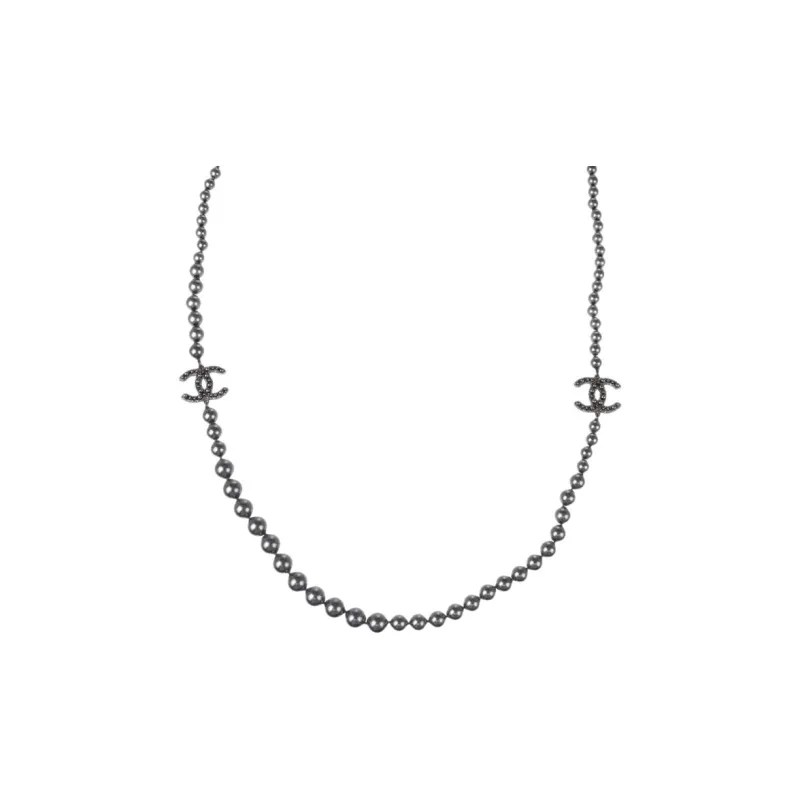 CHANEL 2014 Faux pearl Necklace-0