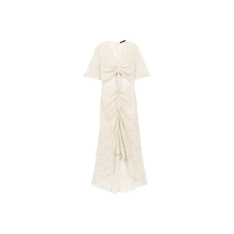 Maje Short-Sleeved Dresses Women's Light Brown-0