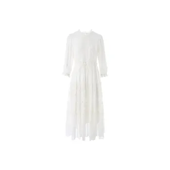 To The West Long Sleeved Dresses Women's White