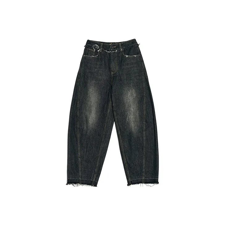 IEW.H Lantern Pants Jeans Women's Denim Black-0