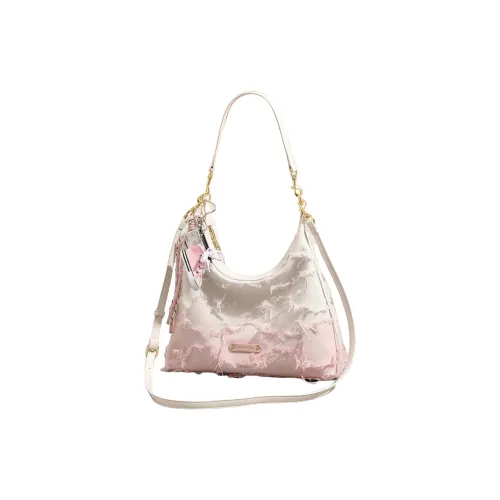 OCTSUI PU Underarm Crossbody Bag, Shoulder Bag Women's Ecru