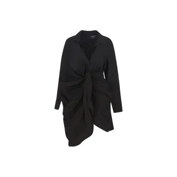 Jacquemus La Robe Bahia V Neck Shirt Dress