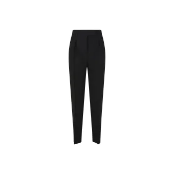 MaxMara Studio Eguale Pleat Detailed Tapered Trousers
