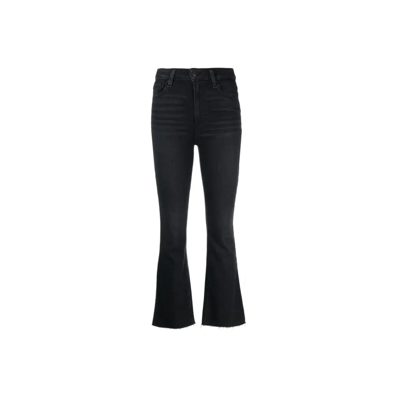 PAIGE Claudine Cropped Flared Jeans-0
