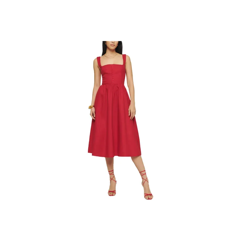 Reformation Slip Dresses Women's Cherry-0