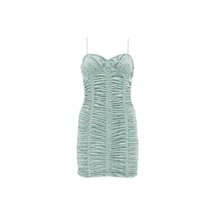 Rotate Slip Dresses Women's Green-0