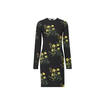 Burberry Long Sleeved Dresses Women's Black