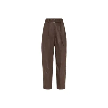 Brunello Cucinelli Belted Straight Leg Trousers