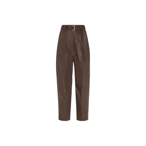 Brunello Cucinelli Belted Straight Leg Trousers