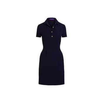 Polo Ralph Lauren Short Sleeved Dresses Women's Marine Blue