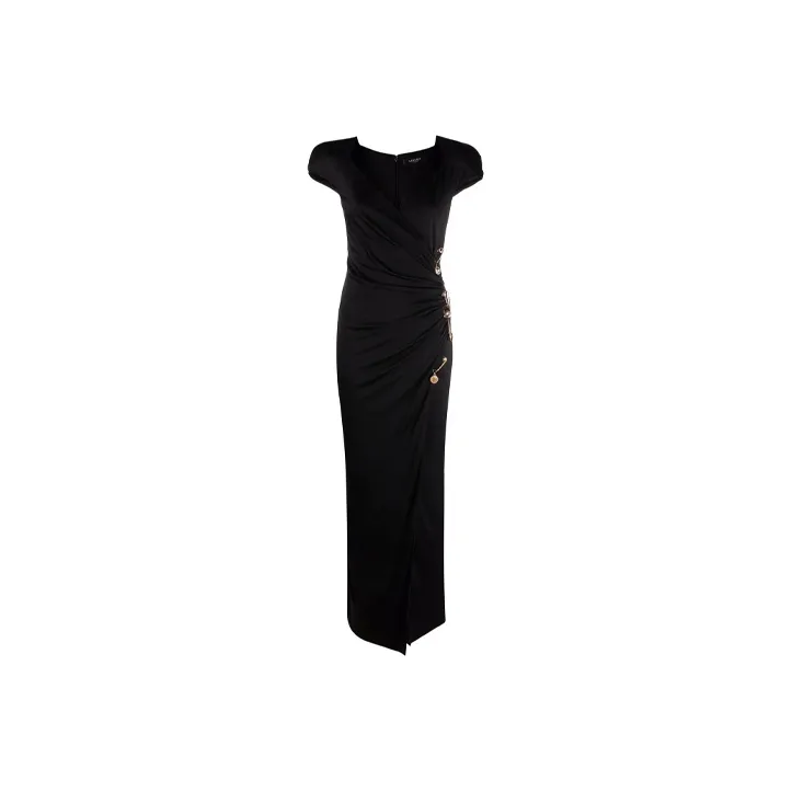 VERSACE Short Sleeved Dresses Women's Black-0