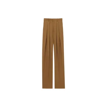 SAINT LAURENT Casual Pants Women's Mustard Green