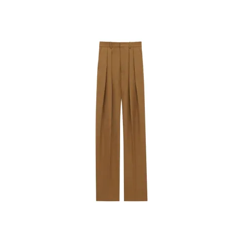 SAINT LAURENT Casual Pants Women's Mustard Green