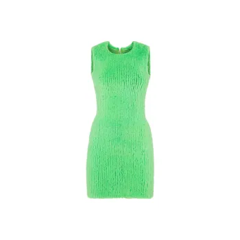 FENDI SS23 Sleeveless Dress Women's Green