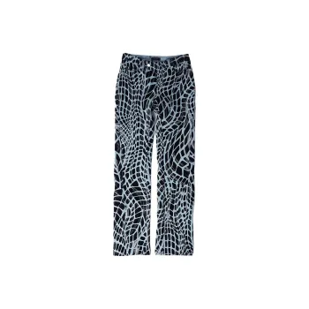 Mugler Velvet print Straight leg Jeans