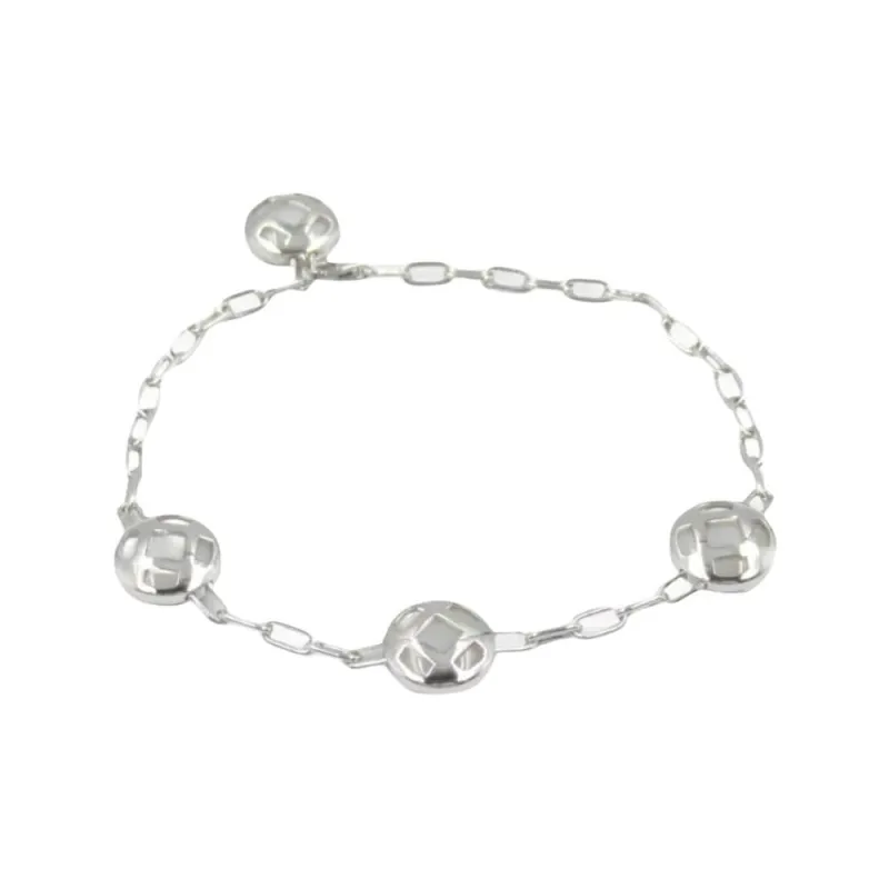 Cartier 10's 18kt White Gold Pasha Mother of pearl Bracelet-1