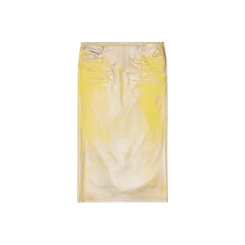 DIESEL Pra Midi Skirt 'Yellow'