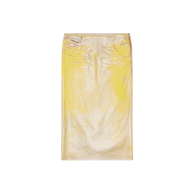 DIESEL Pra Midi Skirt 'Yellow'-0