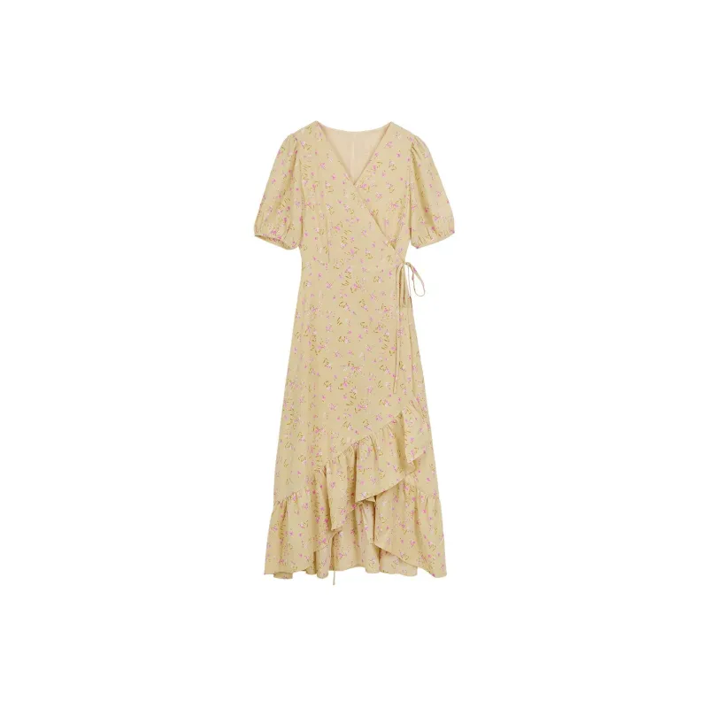 Migu Short Sleeved Dresses Women's Neroli Multicolor-0