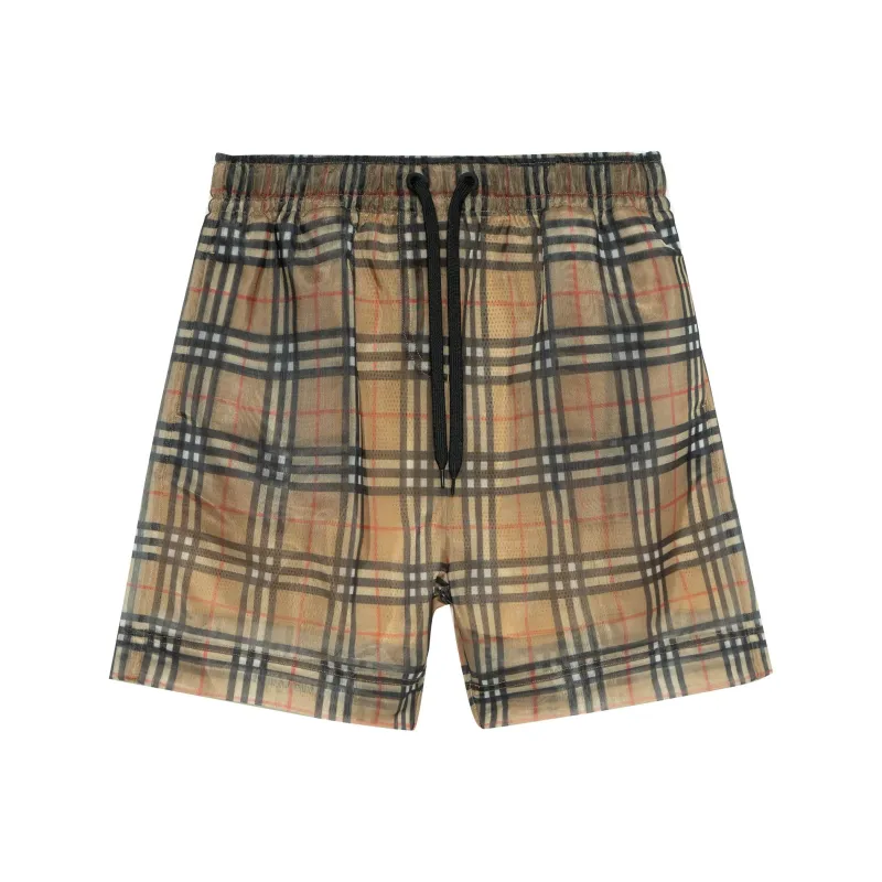 Burberry Tawney Vintage Check Mesh Shorts 'Archive Beige'-0