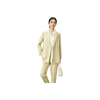 SENTUBILA Business Suits Women's Yellow Treatment