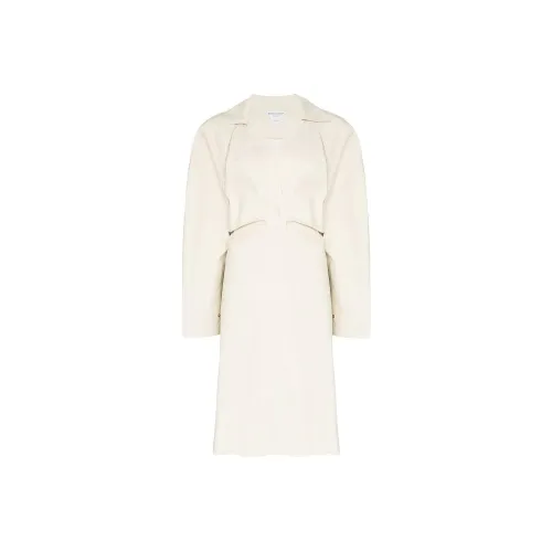 Bottega Veneta Long Sleeved Dresses Women's White