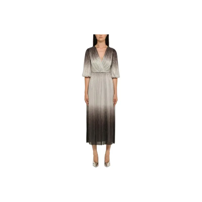 Costarellos Ellery Pleated Midi Dress-0