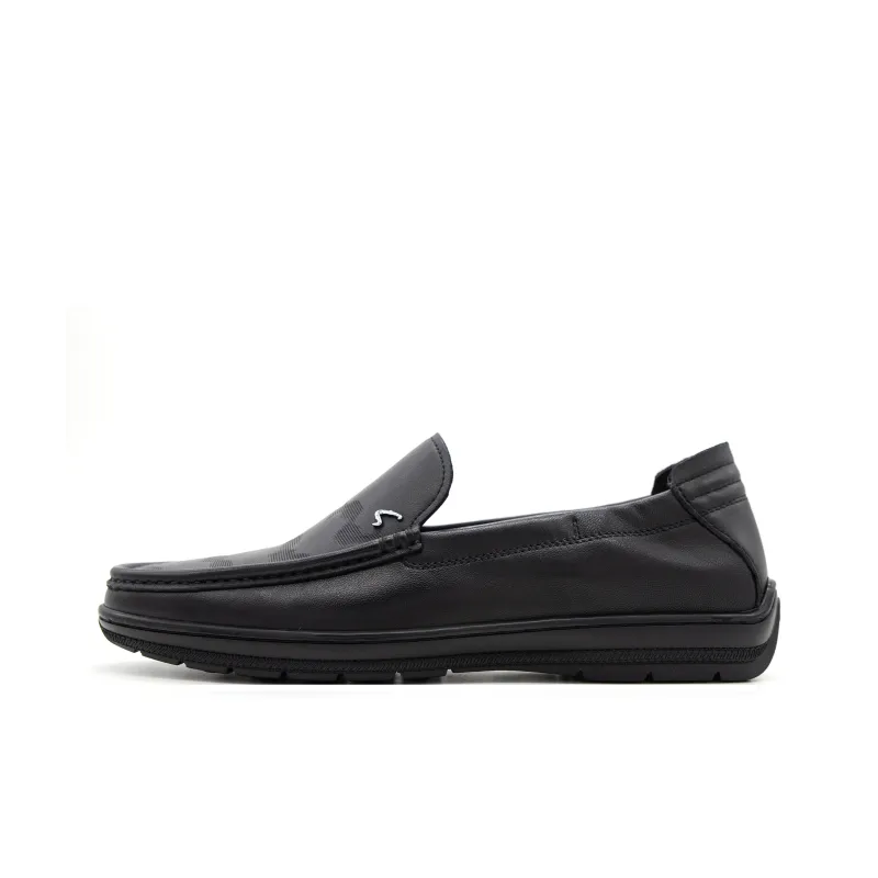 Satchi Loafers, Slip on Men's Black-0