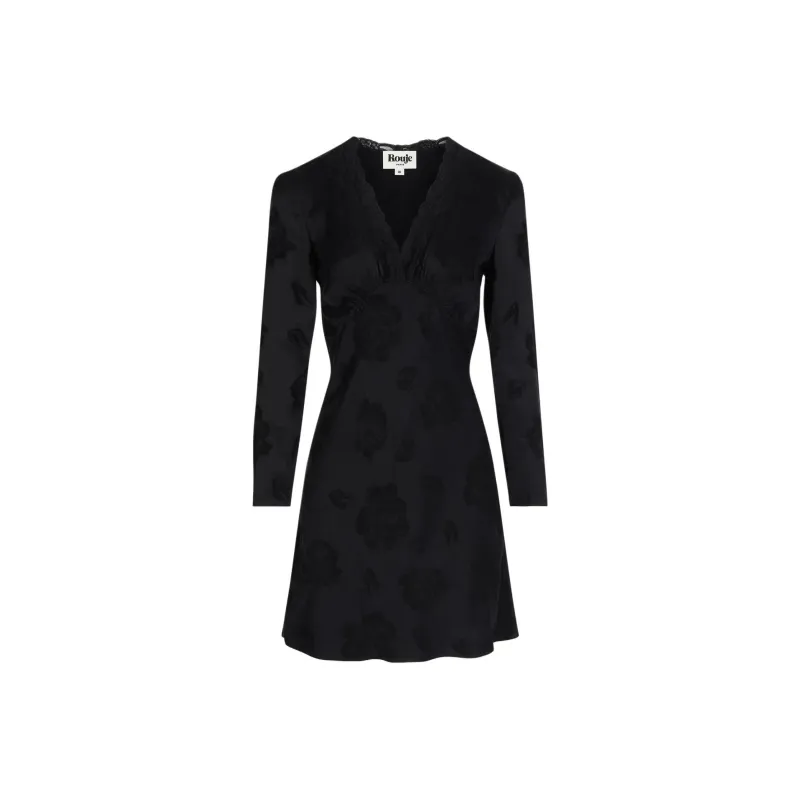 Rouje MINETTA DRESS Long-Sleeved Dresses Women's Black-0