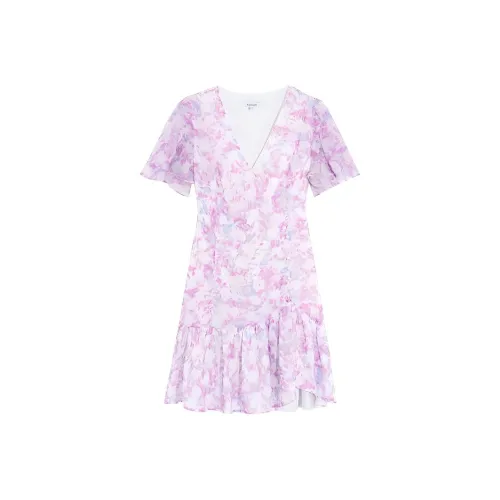 Bebe Short Sleeved Dresses Women's Light Purple