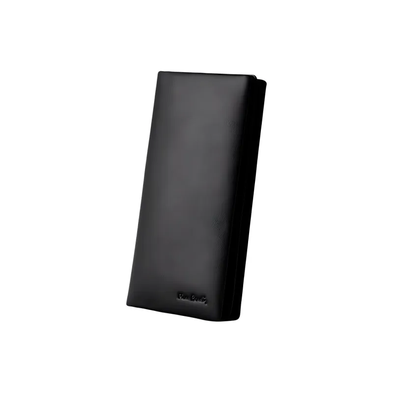 PIERRE CARDIN Top Grain Cow Leather Wallet Regular Men's Black-3