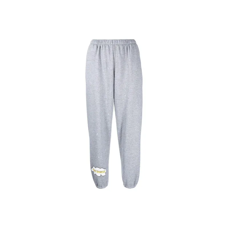 NATASHA ZINKO Distressed Slogan-print Track Pants-0