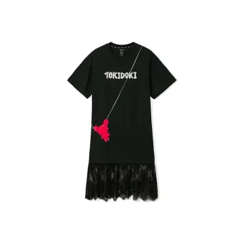 Tokidoki Short-Sleeved Dresses Women's Black