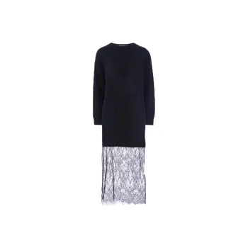 Valentino Long Sleeved Dresses Women's Black
