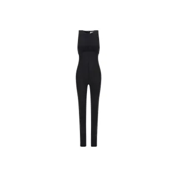 SAINT LAURENT Crewneck Sleeveless Jumpsuit