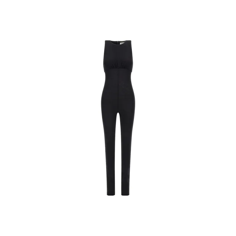SAINT LAURENT Crewneck Sleeveless Jumpsuit-0