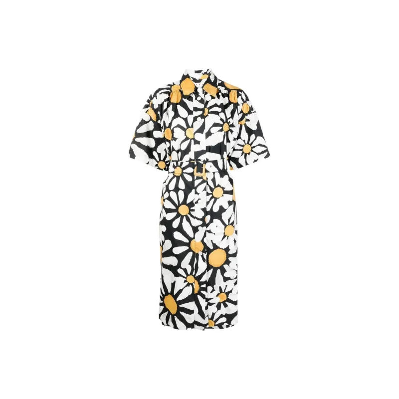 MARNI Short-Sleeved Dresses Women's Black-0