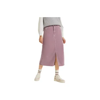 Hotwind Denim Long Skirt Women's Pink