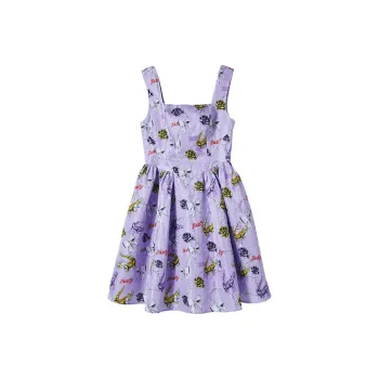 Fiona Chen Sleeveless Dresses Women's Pattern Light Purple
