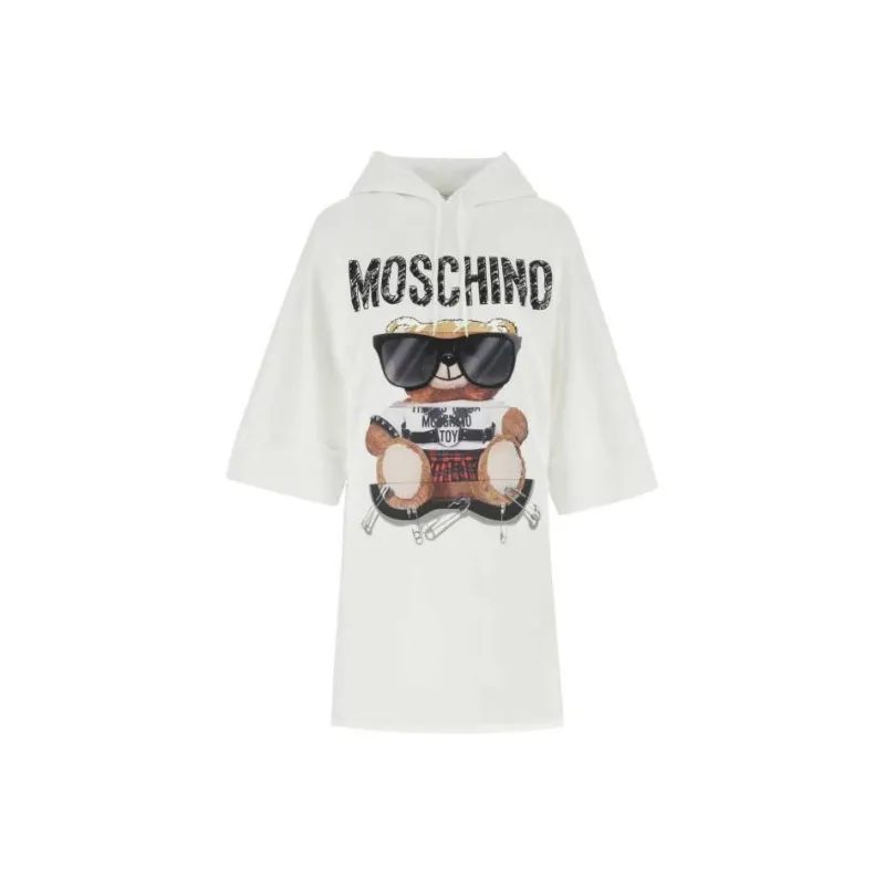 MOSCHINO Long Sleeved Dresses Women's White-0