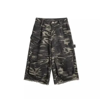 TONYBEAR Denim Shorts Unisex Camouflage