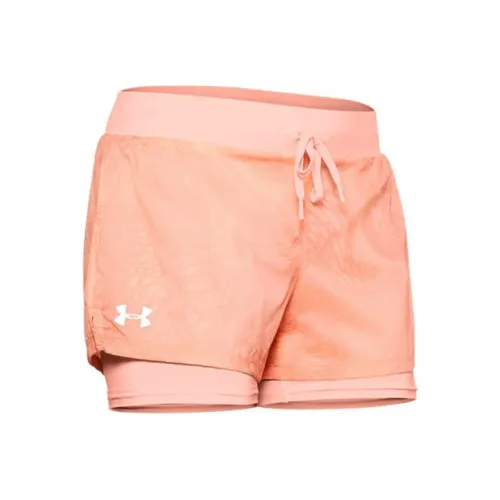 Under Armour SpeedPocket Casual Shorts Women's Peach Pink