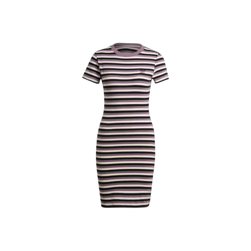 Adidas Originals Short Sleeved Dresses Women's Purple Pink-0