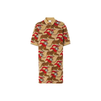 Burberry Short Sleeved Dress Women's Brown